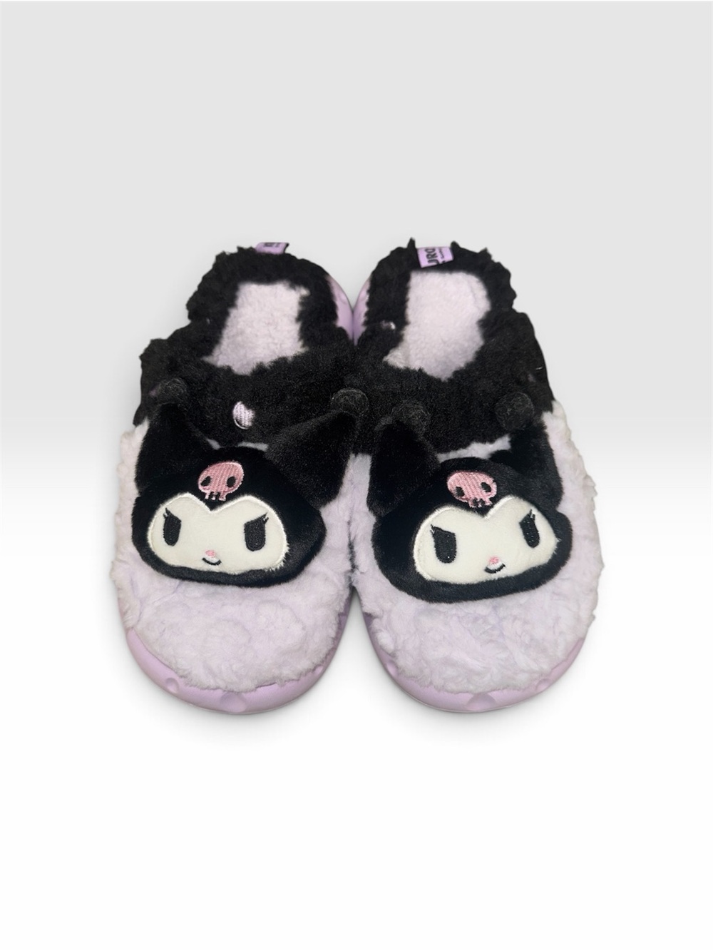 Women’s Kromi Plush Character Slippers - Putple & Black